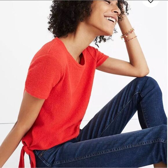 Madewell Texture & Thread Modern Side-Tie Top Size XS - Picture 6 of 10